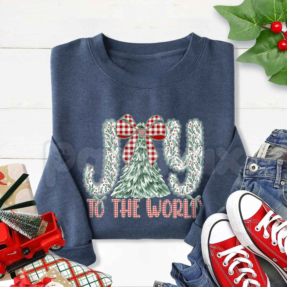 Love In Faith Christmas Sweatshirt | Womenswear Holiday Faith Crewneck