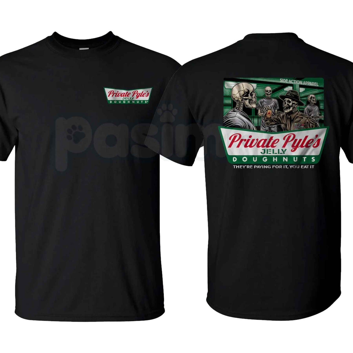 Private Pyle's Jelly Doughnuts T-Shirt – Funny Military Movie Quote Patriotic Unisex Cotton Tee