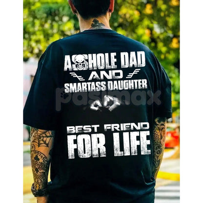 Badass Dad & Daughter Best Friends For Life T-Shirt - Matching Family Tee, Father Daughter Bond Gift, Strong Relationship Shirt