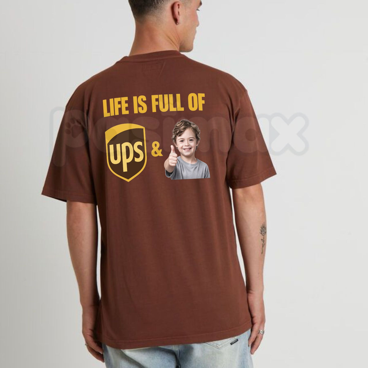 Life Is Full Of UPS & Thumbs Up Kid Meme T-Shirt – Funny Wholesome Humor Tee