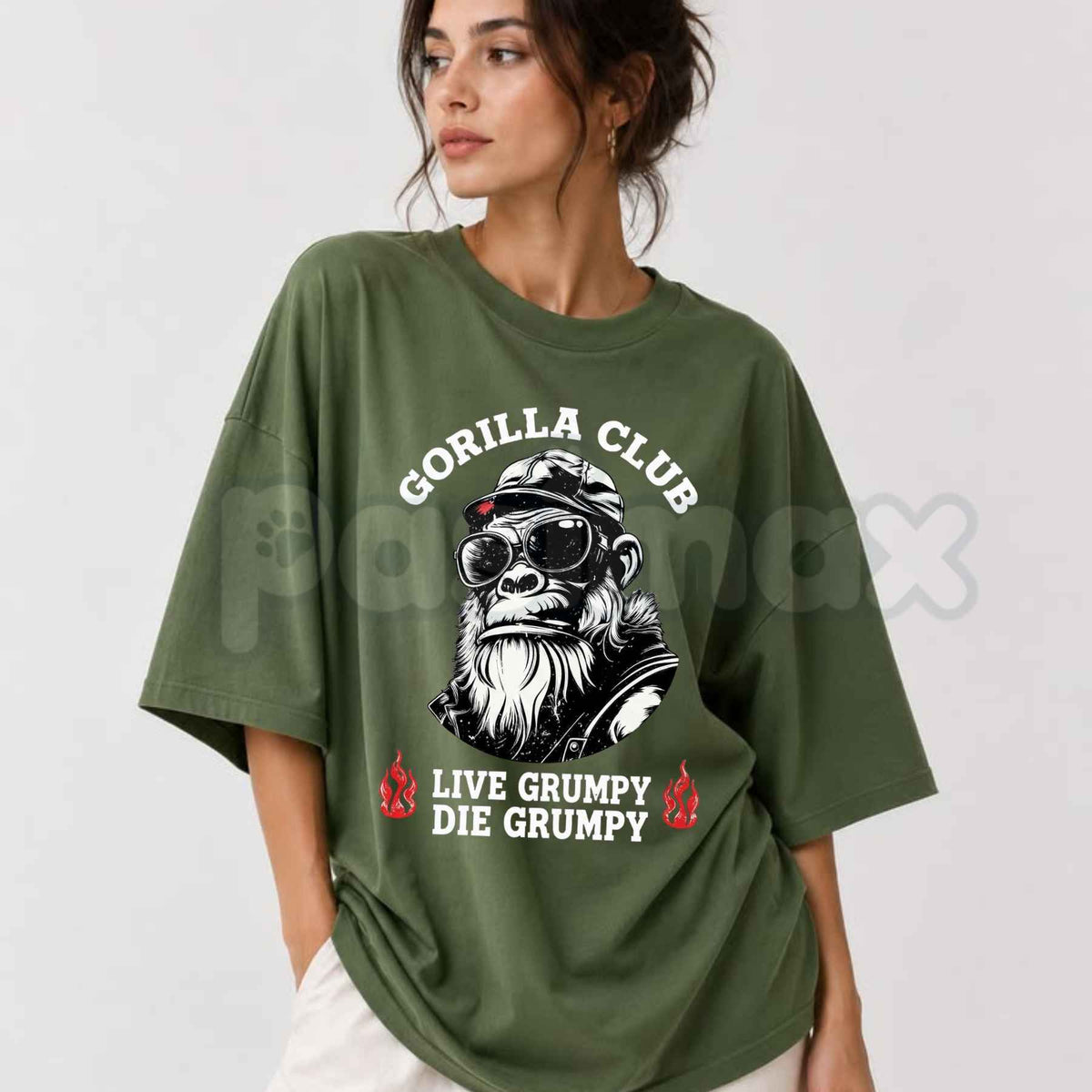 Gorilla Club Graphic T-Shirt – Retro Ape Streetwear Aesthetic Unisex Tee
