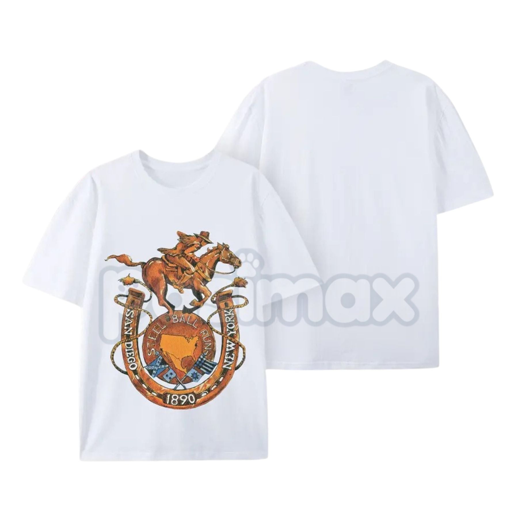 SBR JoJo Shirt | Steel Ball Run JJBA Johnny & Gyro Tee – Pasimax