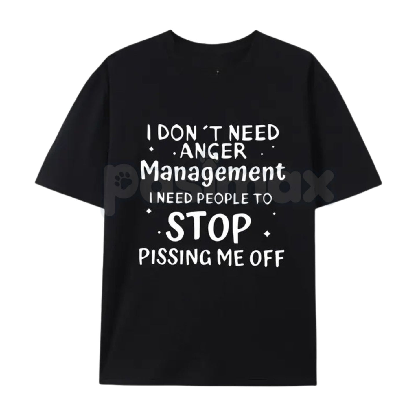 "I Don't Need Anger Management" T-Shirt – Funny Sarcastic Graphic Tee, Premium 100% Cotton Witty Quote Top, Soft Lived-In Heavyweight Brutal Honesty Shirt, Made in USA