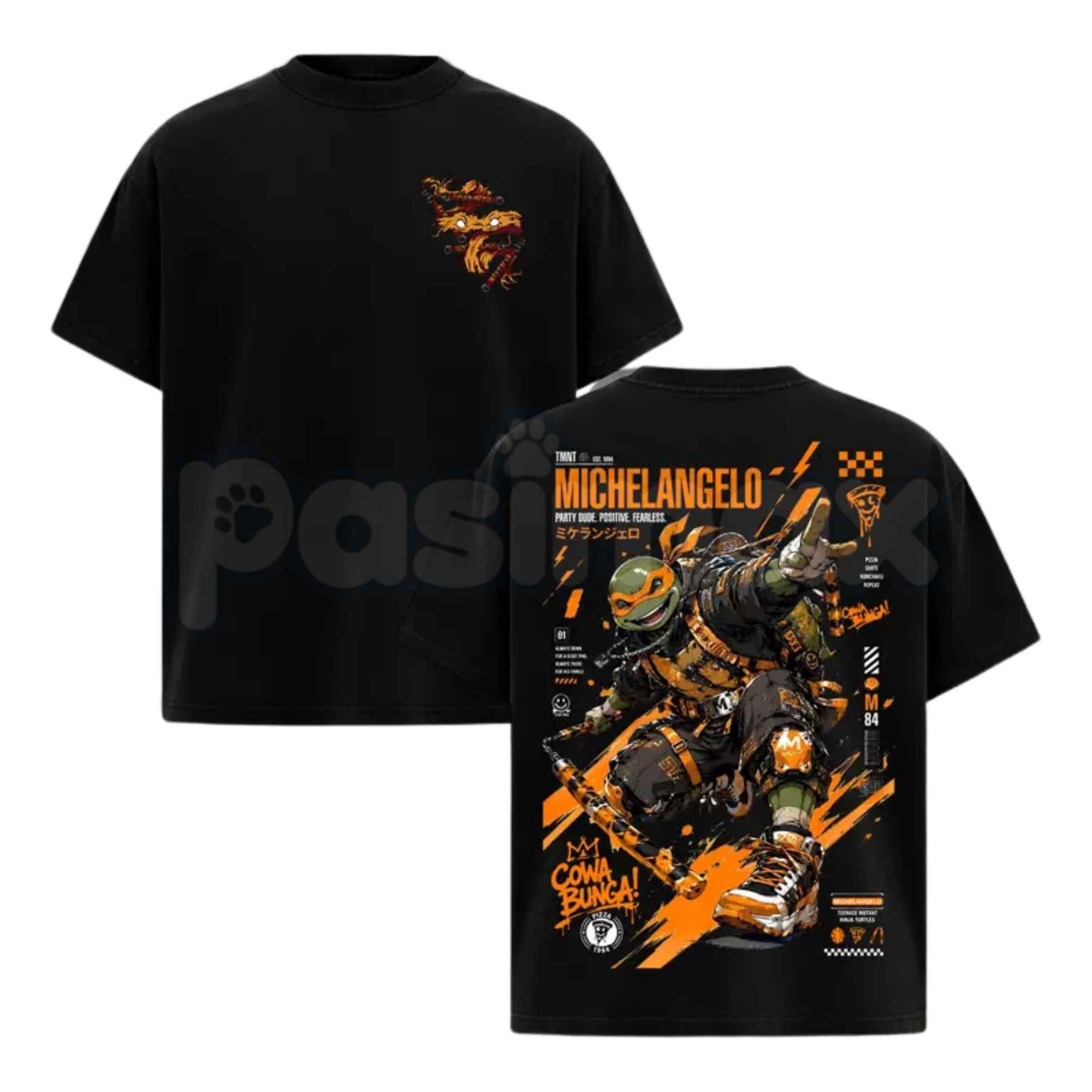 TMNT Street Vibe Retro Graphic T-Shirt – Pasimax