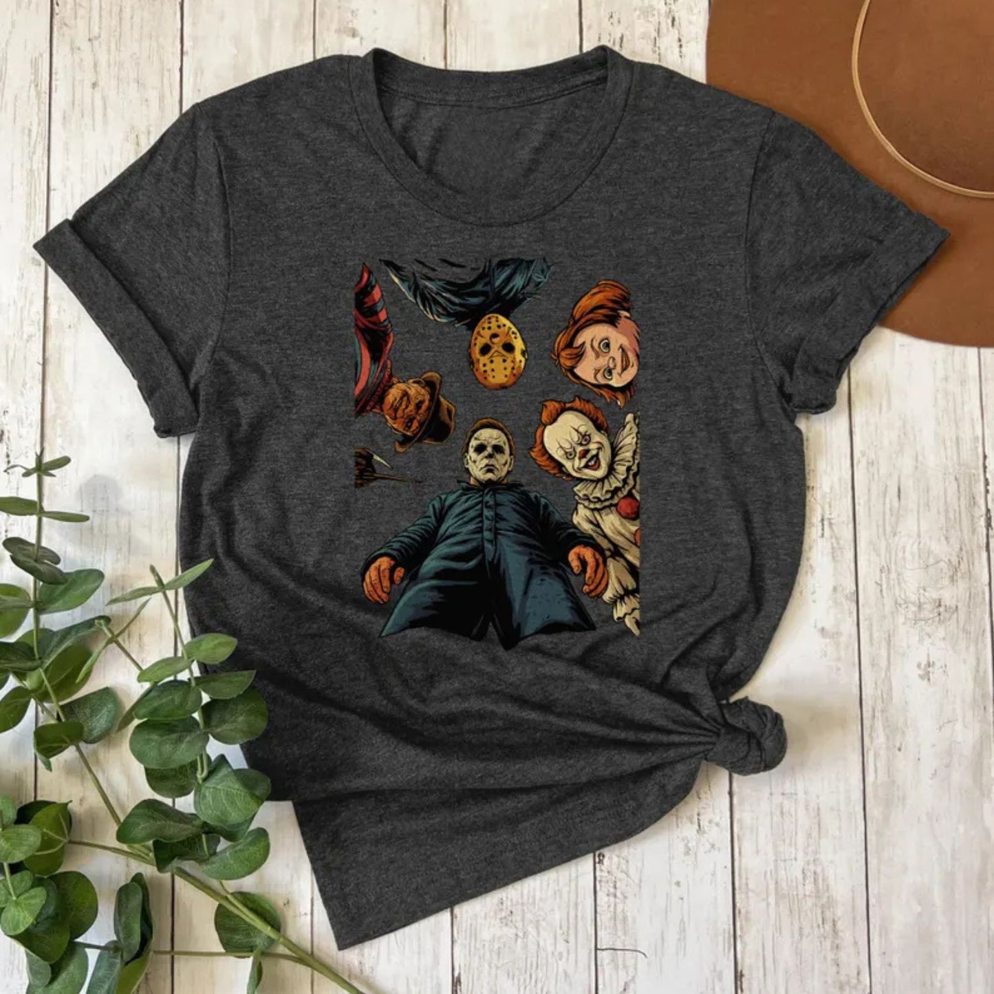 Spooky 90s Horror Movie Characters Shirt - Trendy Halloween Tee, Vintage Horror Apparel