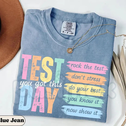 Comfort Colors® Test Day Teacher T-Shirt – State Testing Coordinator Final Exam Week Tee, Motivational Teacher Team Shirt, Inspirational Classroom Top