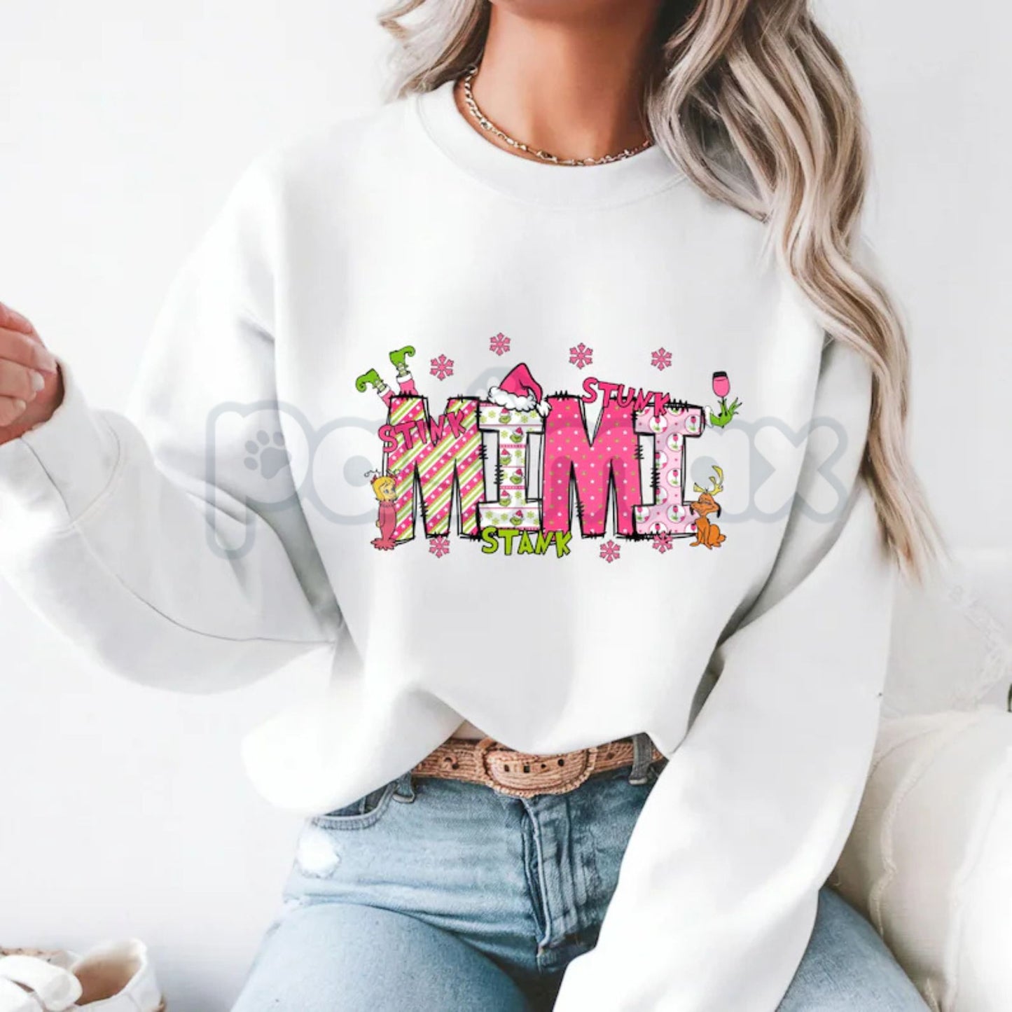 Grandma Christmas 2025 Sweatshirt | Matching Family Christmas Shirts | Custom Holiday Photo Jumper