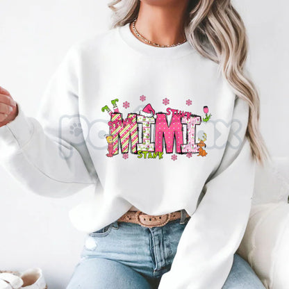 Grandma Christmas 2025 Sweatshirt | Matching Family Christmas Shirts | Custom Holiday Photo Jumper