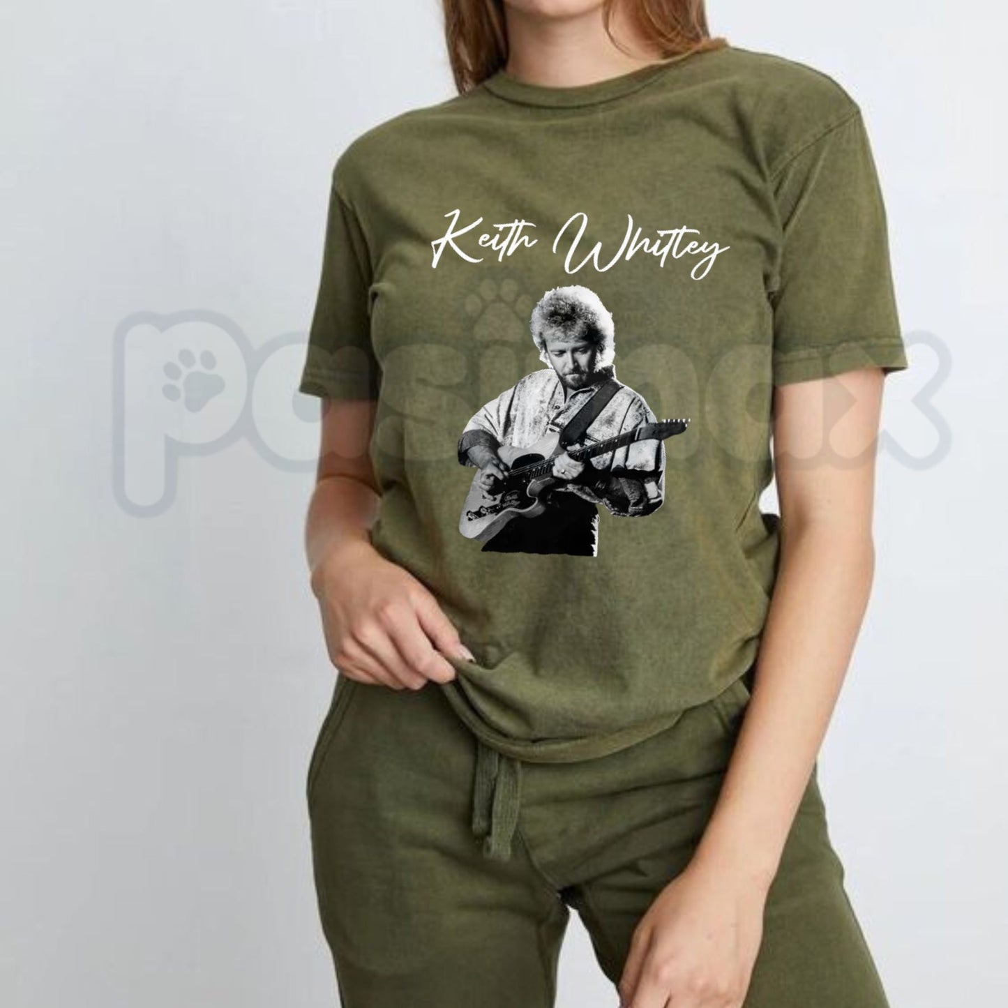 Keith Whiley "Music" Vintage Style T-Shirt – Retro Soulful Graphic Artist Tee, Premium 100% Cotton Indie Musician Top, Soft Lived-In Heavyweight Concert Tour Style Shirt, Made in USA