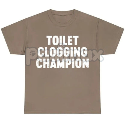 Toilet Champion Tee - Funny Gag Gift Shirt, Humor Graphic T-Shirt, Bathroom King Slogan, Unisex Comedy Apparel