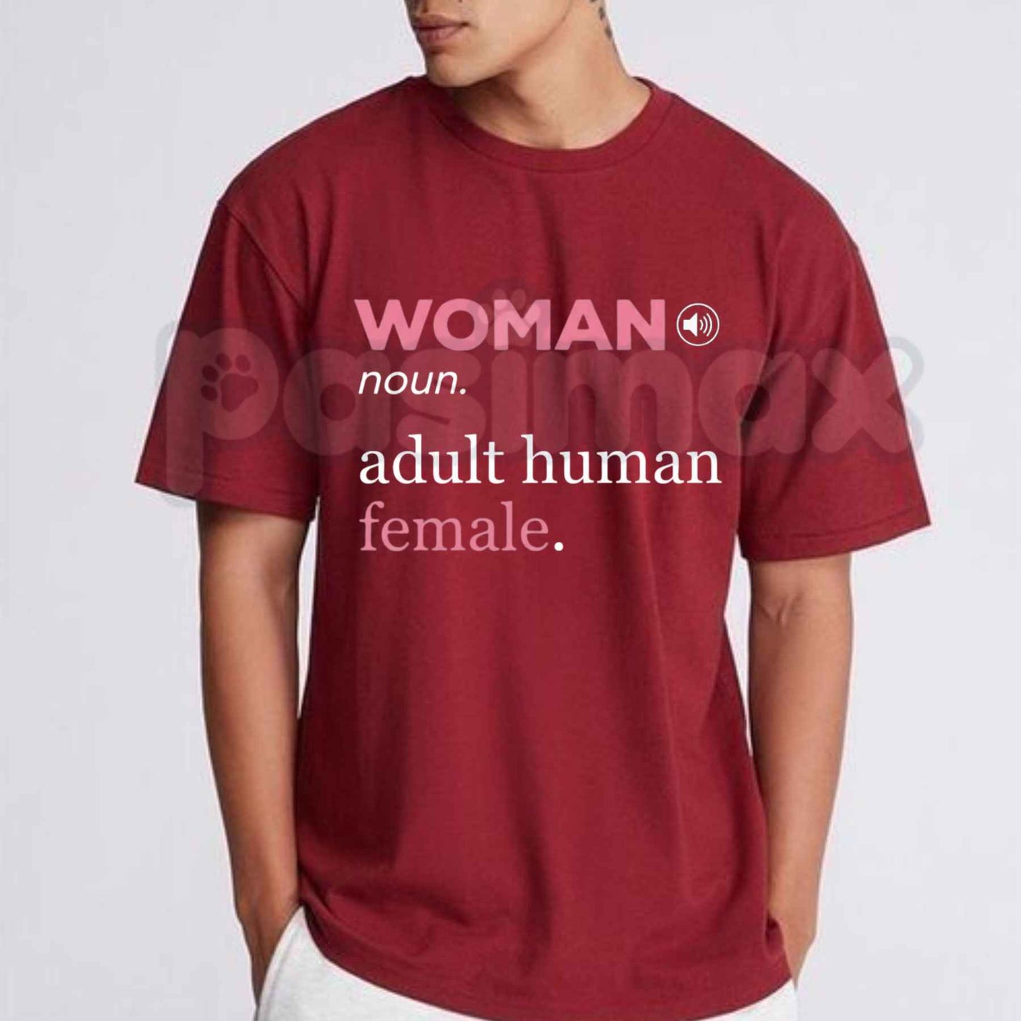 Woman Adult Human Female T-Shirt – Dictionary Definition Graphic Unisex Cotton Tee