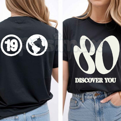 Men's Discover You T-Shirt – Inspirational Graphic Print Streetwear Tee, Casual Cotton Short Sleeve Shirt
