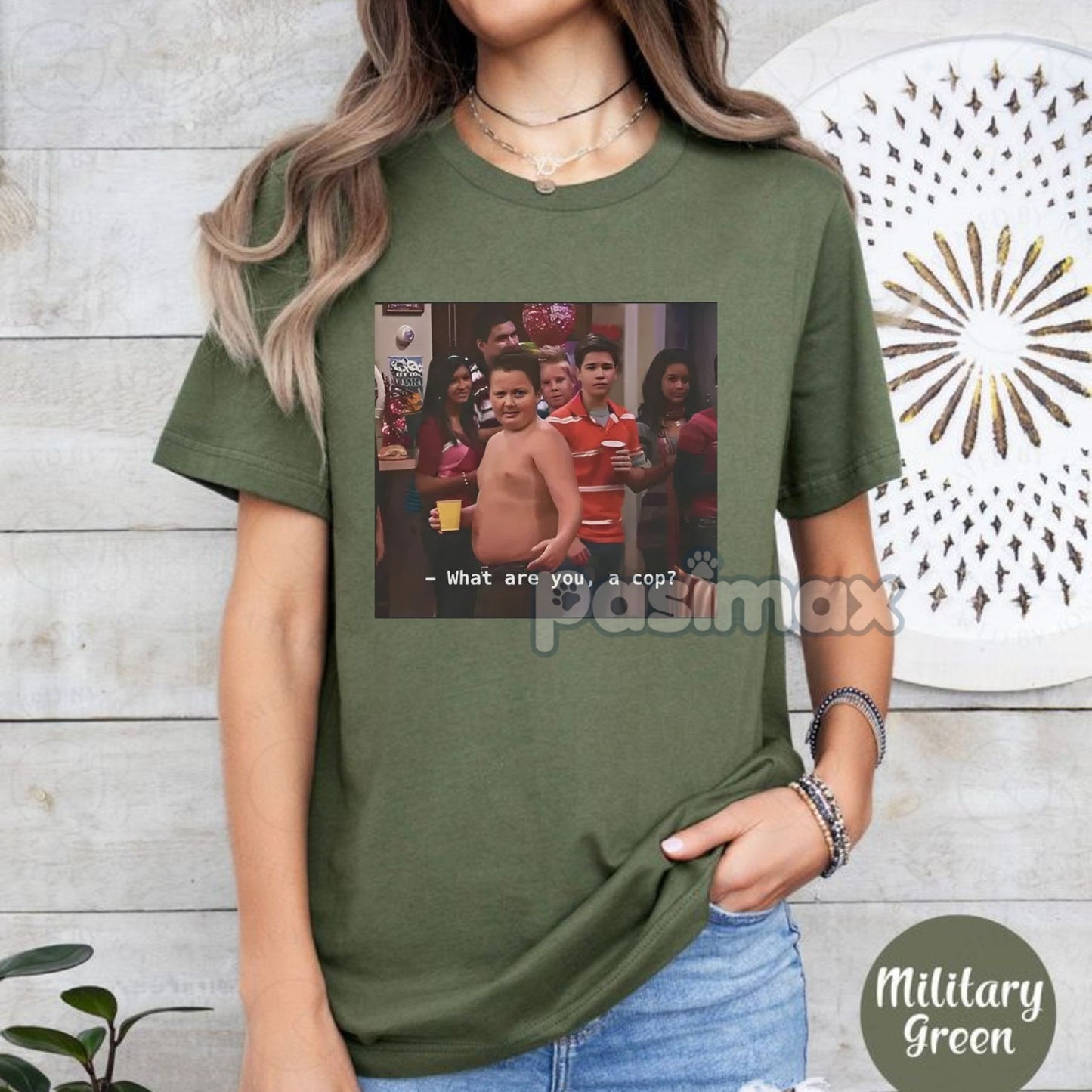 Gibby "What Are You A Cop" T-Shirt - Funny iCarly Quote Tee, Unisex Pop Culture Apparel