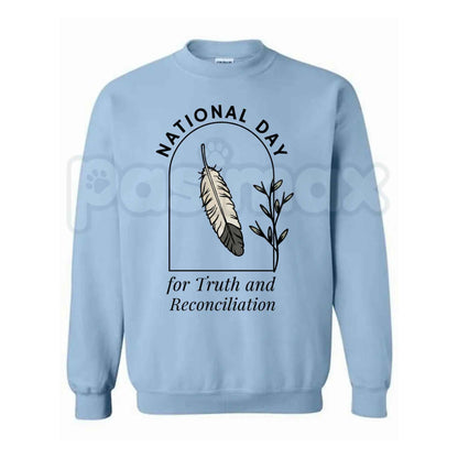 Orange Shirt Day Sweatshirt | Truth And Reconciliation Native Feather Crewneck