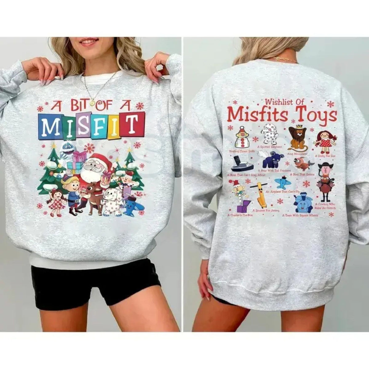 Misfit Toys Christmas Sweatshirt | Vintage Rudolph The Red Nosed Reindeer Crewneck