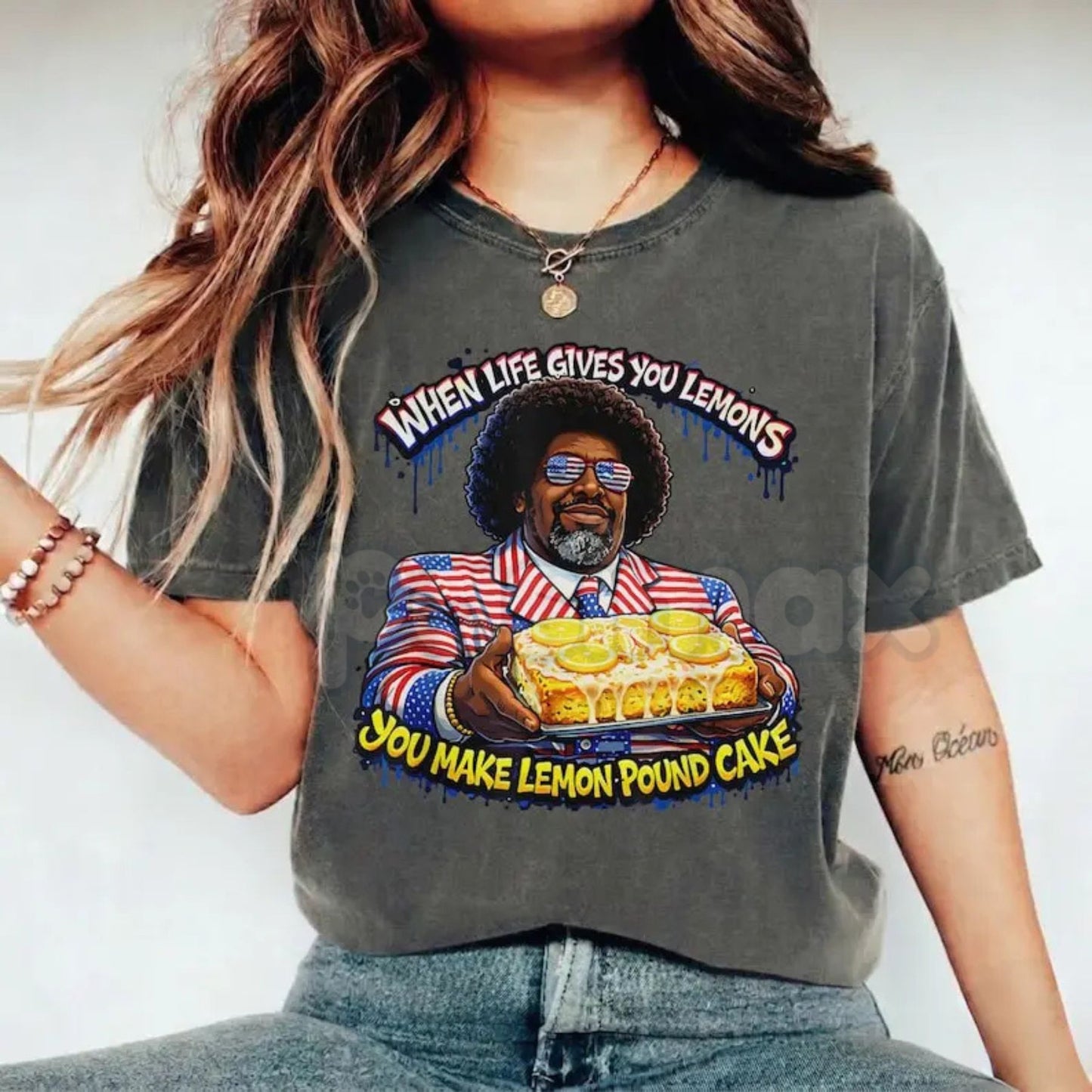 Comfort Colors® Afroman "Case Closed" Lemon Pound Cake T-Shirt – Funny Hip Hop Viral Graphic Tee, Sarcastic Lemon Cake Shirt, 2026 Retro Music Fan Gift