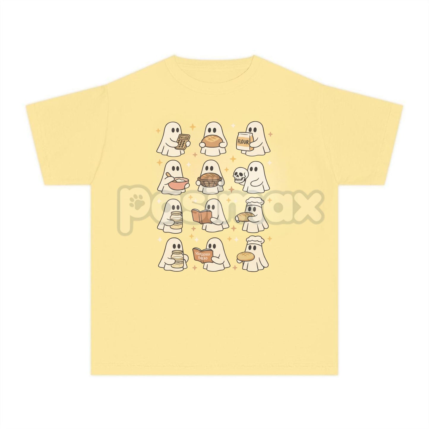 Sourdough Bread Halloween Shirt – Funny Baker Homemaker Tee, Cute Ghosts Cozy Fall Gift, Spooky Bread Pun T-Shirt