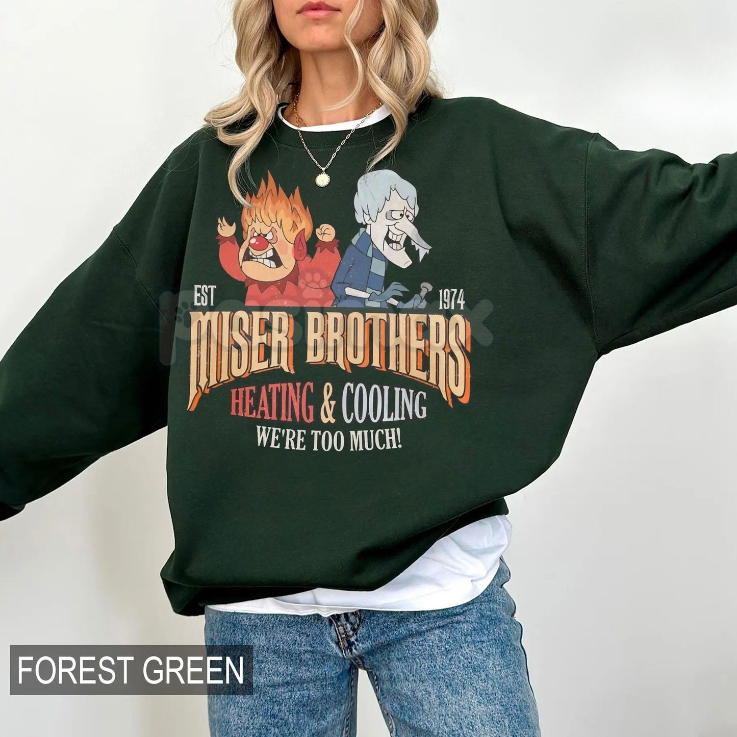 Miser Brothers "We Are Too Much" Heating and Cooling Shirt & Sweater – The Year Without A Santa Claus Holiday Apparel