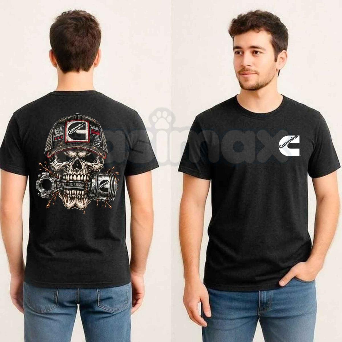 Cummins Diesel Skull T-Shirt – Diesel Builds America Powered By Cummins Unisex Tee