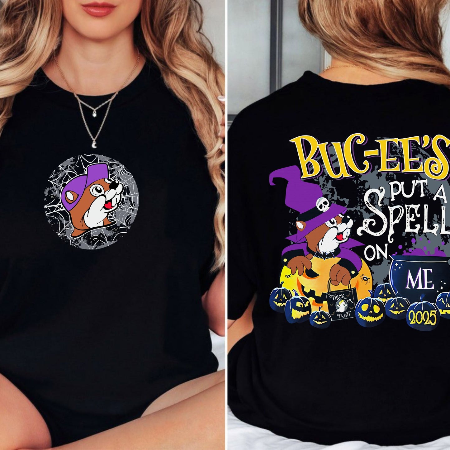 Buc-ee’s 2025 Halloween Glow-in-the-Dark T-Shirt - "Put a Spell on Me" Limited Edition Spooky Tee