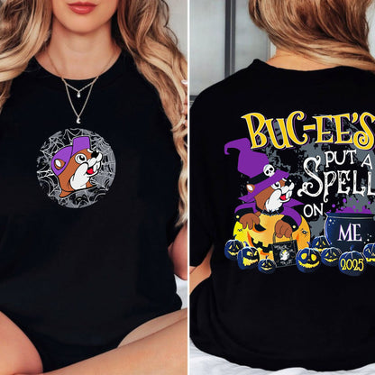 Buc-ee’s 2025 Halloween Glow-in-the-Dark T-Shirt - "Put a Spell on Me" Limited Edition Spooky Tee