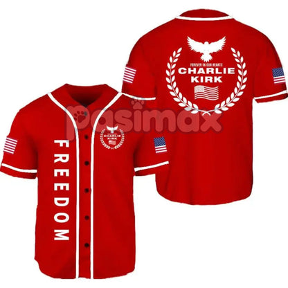 Freedom Black & White Baseball Jersey – Unisex 90s Vintage Casual Sportswear for Couples, Outdoor & Street Style