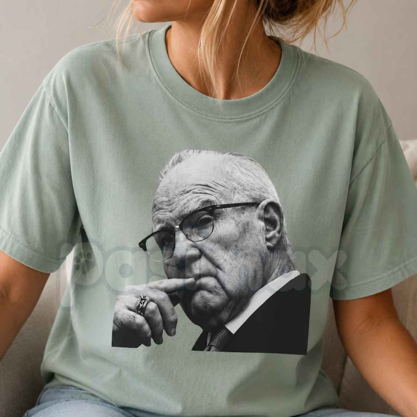 Comfort Colors® Kevin Reddington Portrait T-Shirt – Minimalist Black & White Photographic Graphic Tee, Retro Aesthetic Artist Unisex Top