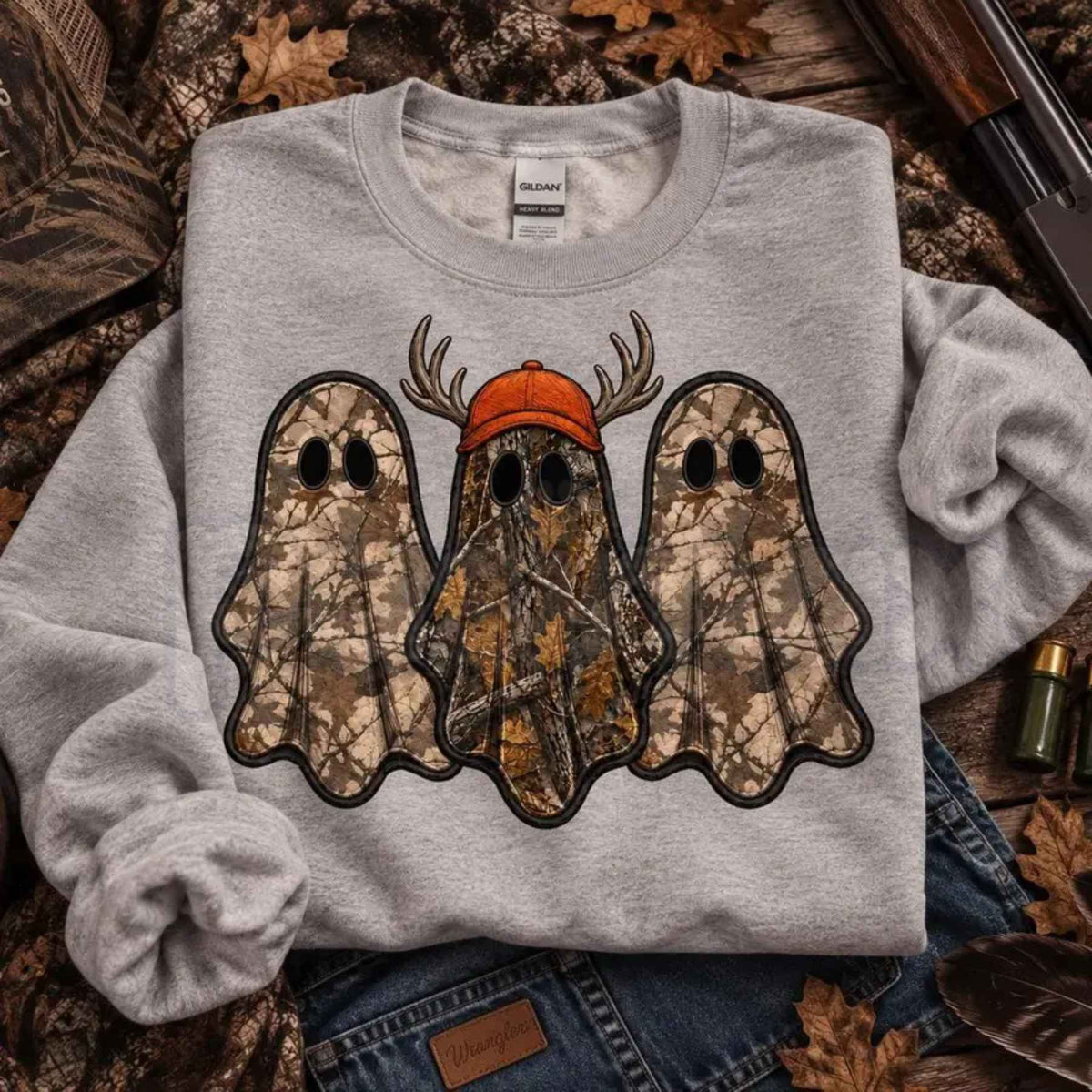 Retro Ghost Hunting Halloween Sweatshirt | Vintage Paranormal Investigator Top