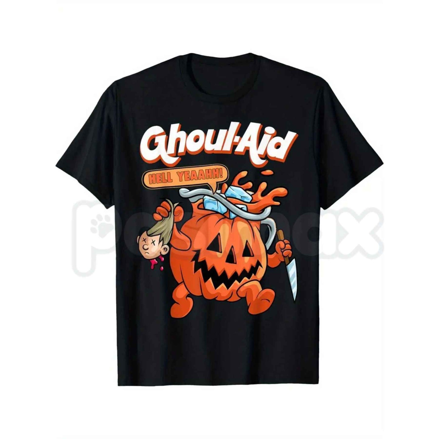 Halloween Ghoul Aid Pumpkin T-Shirt – Retro Spooky Season Unisex Cotton Graphic Tee