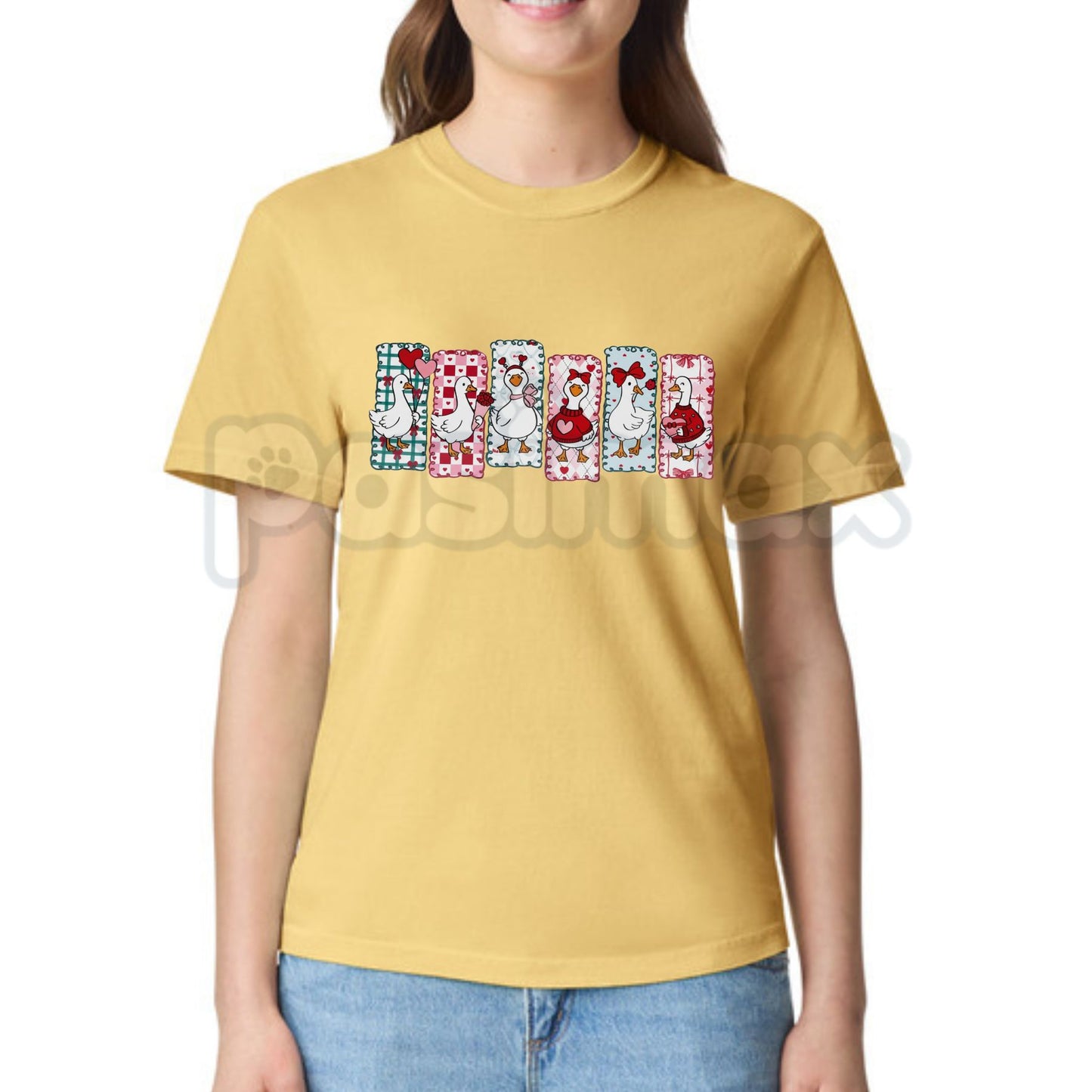 Comfort Colors® "Be My Silly Goose" Valentine Shirt – Retro Goose Pun T-Shirt, Groovy Heart Animal Tee, Vintage Valentine's Day Gift