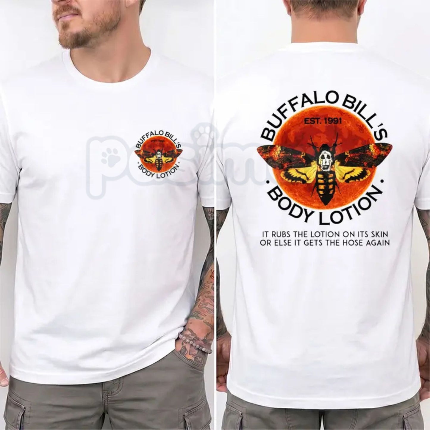 Buffalo Bill's Body Lotion Shirt – Silence Of The Lambs Horror Tee, Retro Halloween Movie Unisex Graphic T-Shirt