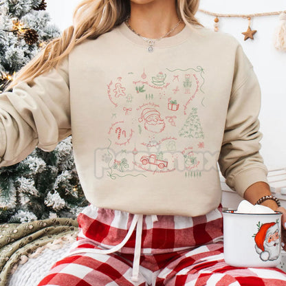 Coquette Secret Message Holiday Sweatshirt – Subtle Anti-Establishment Liberal Protest Tee