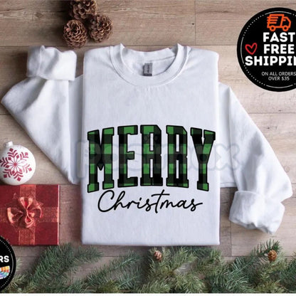 Groovy Merry Christmas Sweatshirt – Retro Aesthetic Holiday Crewneck | Cute Winter Vibes Gift