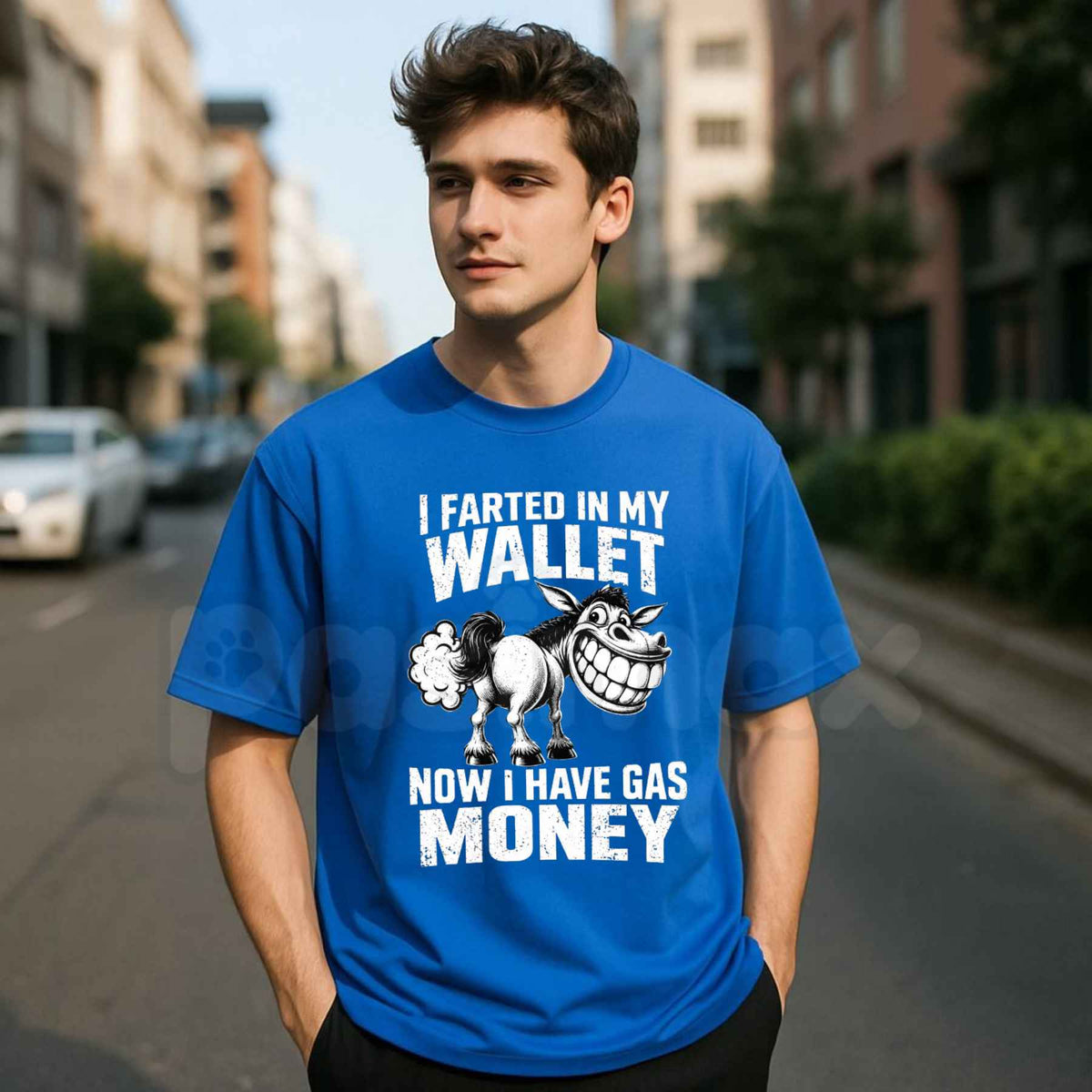 Funny Donkey Gasoline Joke T-Shirt – High Gas Prices Money Humor Unisex Tee