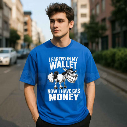 Funny Donkey Gasoline Joke T-Shirt – High Gas Prices Money Humor Unisex Tee