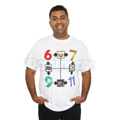 67911 Unisex Heavy Cotton T-Shirt – Premium 100% Cotton Structured Graphic Tee, Soft Lived-In Heavyweight Industrial Top, Minimalist Essential Daily Silhouette Shirt, Made in USA
