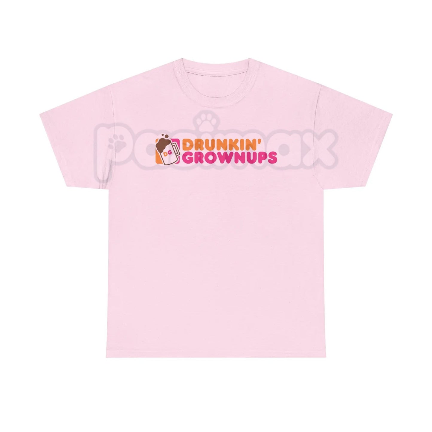 "Drunkin’ Grownups" Sarcastic Drinking T-Shirt - Viral Adult Humor Graphic Tee, Funny Parody Coffee Logo Shirt, Premium Heavyweight Relaxed Fit Top, Party & Brunch Gift for Her & Him, Comedy Slogan Weekend Tee