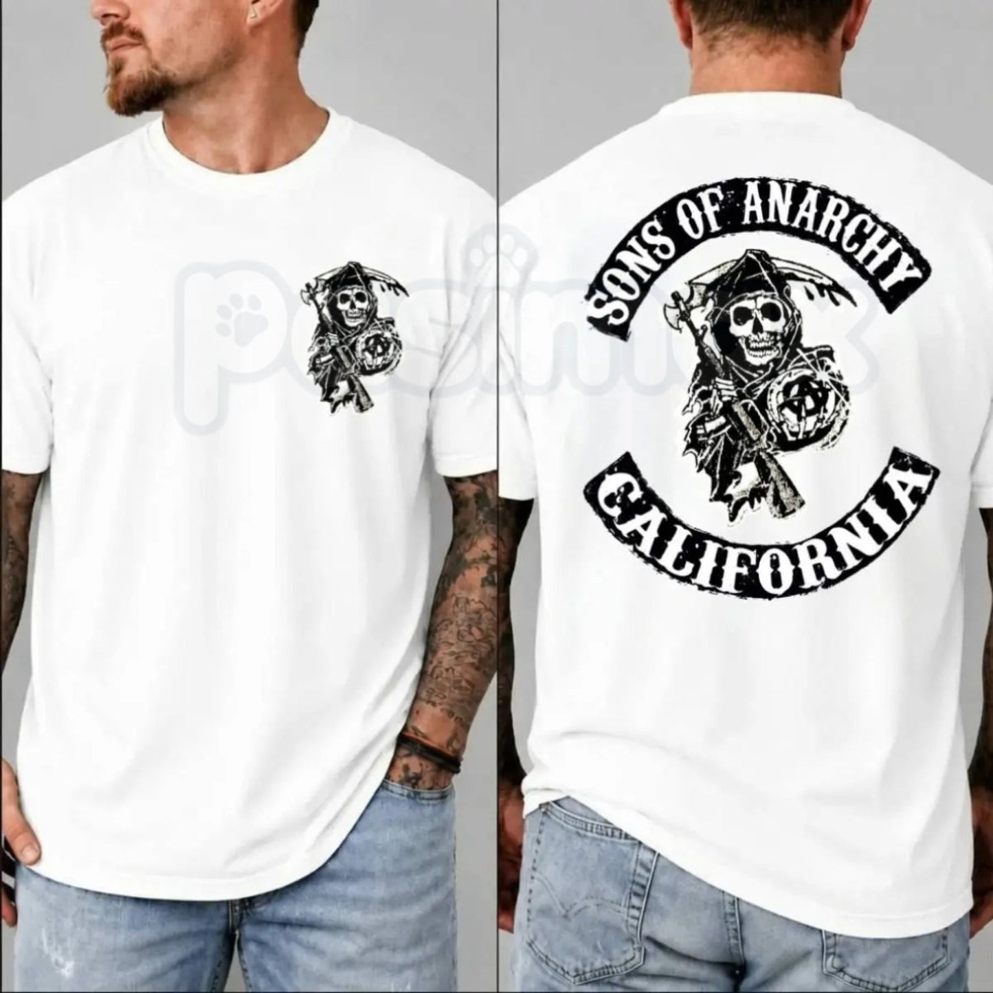 SOA Vintage Biker Graphic Tee – Jax Teller Retro Motorcycle Club Unisex Fan T-Shirt