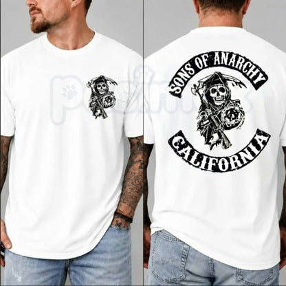 SOA Vintage Biker Graphic Tee – Jax Teller Retro Motorcycle Club Unisex Fan T-Shirt