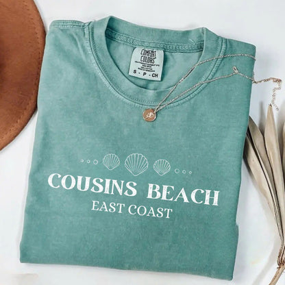 Comfort Colors Cousins Beach Fan Tee – The Summer I Turned Pretty Merch, Vintage Beachy Graphic Shirt, TSITP TV Show Fan Gift