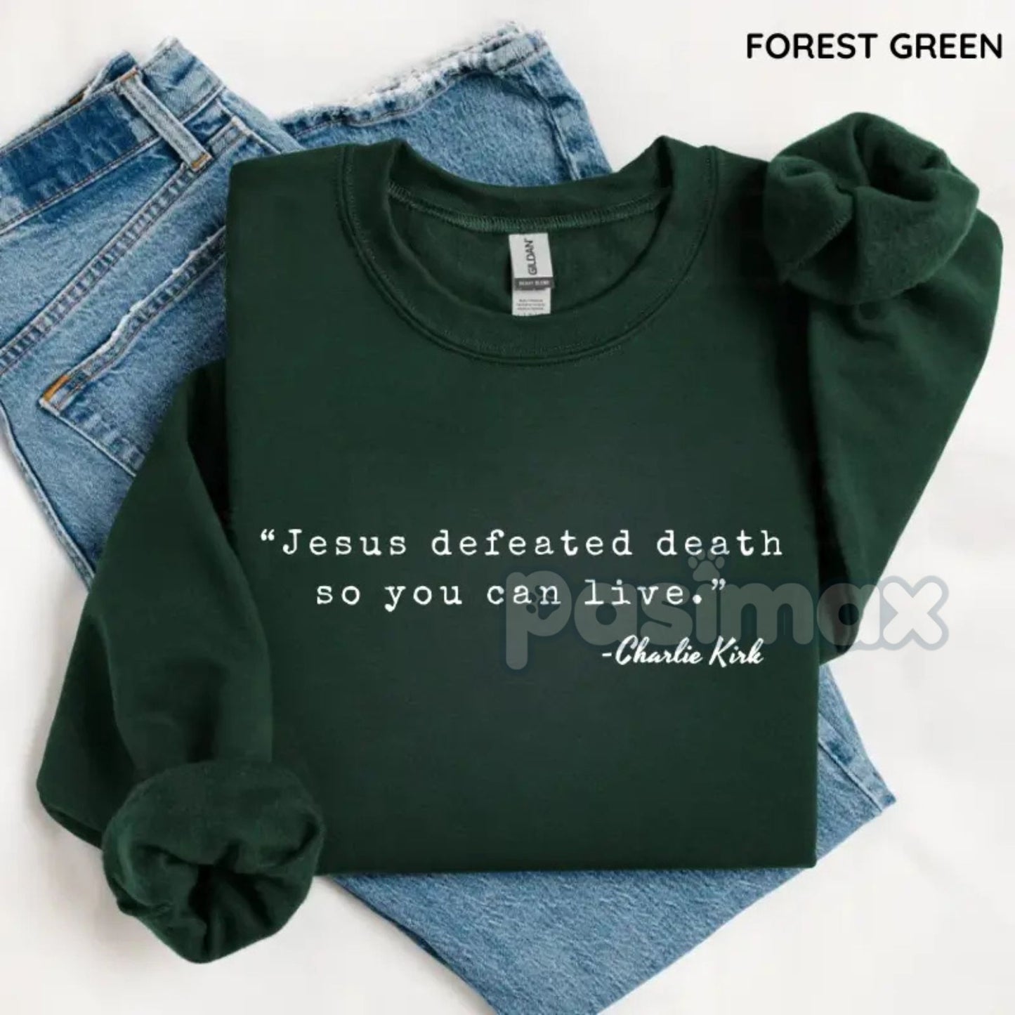 Jesus Defeated Death Sweatshirt – Powerful Faith Statement Top