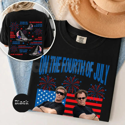 Comfort Colors® Step Brothers "Boats 'N Hoes" T-Shirt – Vintage Retro Summer Movie Shirt, Funny Prestige Worldwide Graphic Tee, Iconic Gift for Him