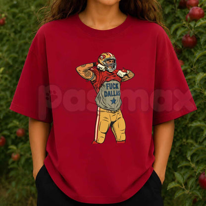 Vintage San Francisco Football Rivalry T-Shirt – Retro Comic Style Casual Unisex Graphic Tee