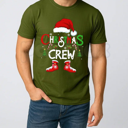 Christmas Crew T-Shirt – Matching Holiday Party Festive Graphic Tee