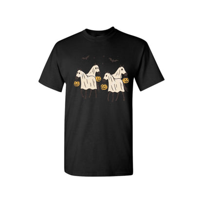 "Night-Mare" Unisex Tee - Creepy Horse Print, Dark Humor Cotton Shirt