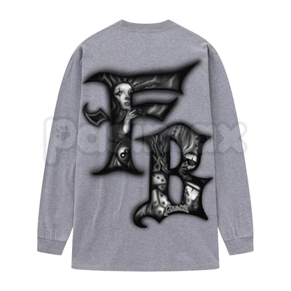 FB County Graphic Long Sleeve Tee – Authentic West Coast Streetwear, Premium Gildan 5400 Heavy Cotton Long Sleeve