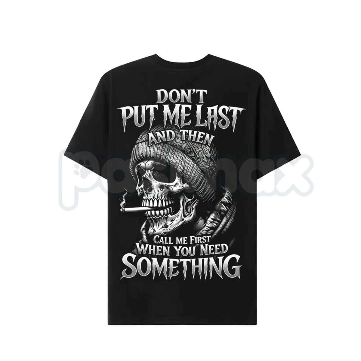 Gen X Dont Put Me Last Custom Year Skull T-Shirt – Generation X Humor Unisex Tee