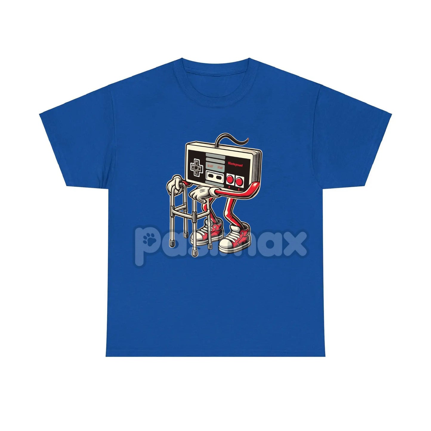 Retro Gaming Pattern T-Shirt - Fun Old Video Game Console Design, Nostalgic Gamer Tee