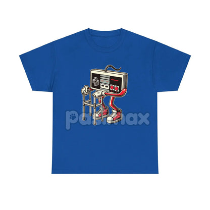 Retro Gaming Pattern T-Shirt - Fun Old Video Game Console Design, Nostalgic Gamer Tee