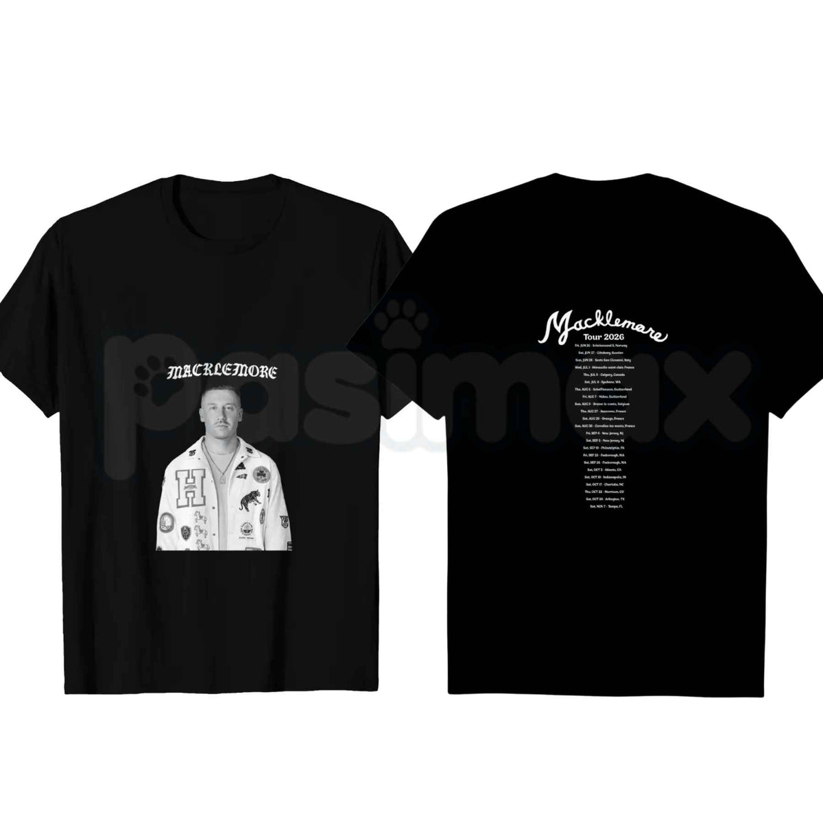 Macklemore World Tour 2026 T-Shirt – Rap Hip Hop Concert Tour Unisex Tee
